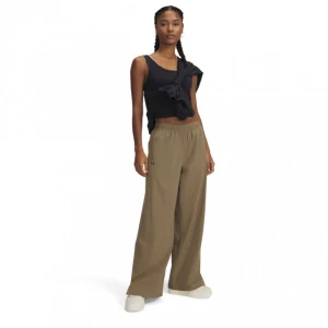 Damskie spodnie treningowe Under Armour Armoursport Wide Leg Pant - oliwkowe / khaki
