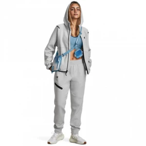 Damskie spodnie treningowe Under Armour Unstoppable Flc Jogger - szare