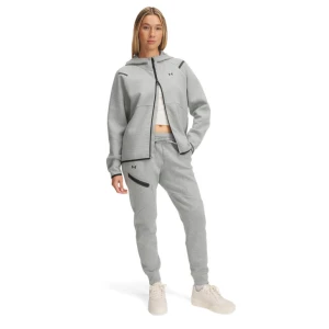 Damskie spodnie treningowe Under Armour Unstoppable Flc Jogger - szare
