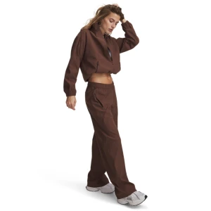 Damskie spodnie Under Armour Unstoppable Woven Pant - brązowe