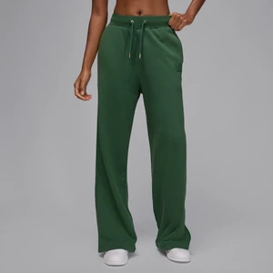 Damskie spodnie z dzianiny dresowej z luźnymi nogawkami Jordan Flight Fleece - Zieleń