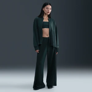 Damskie spodnie z plisami Nike - Zieleń