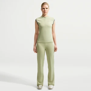 Damskie spodnie z rozszerzanymi nogawkami Nike - Zieleń