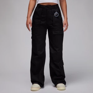Damskie spodnie z tkaniny Jordan x J Balvin - Czerń