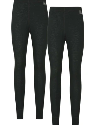 Damskie spodnie z wełny Merino - multipack - Black Mountain Warehouse