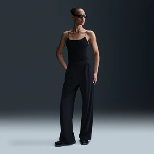 Damskie spodnie z wysokim stanem i luźnymi szerokimi nogawkami Dri-FIT Nike 24.7 PerfectStretch - Czerń