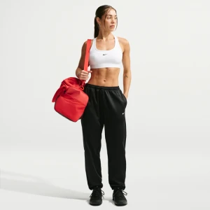 Damskie spodnie ze średnim stanem Therma-FIT Nike Studio Fleece Sport - Czerń