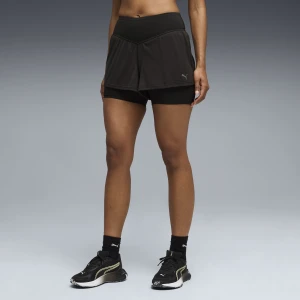 Damskie szorty PUMA SHAPE 2 w 1 3", Odzież, Czarny,