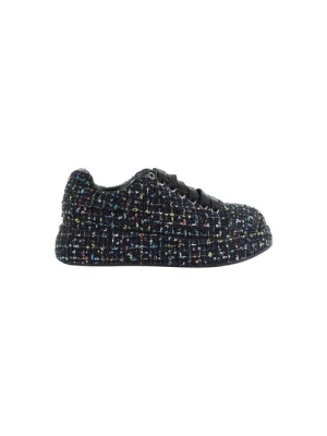 Damskie trampki czarne z cyrkoniami GOE UU2N4008