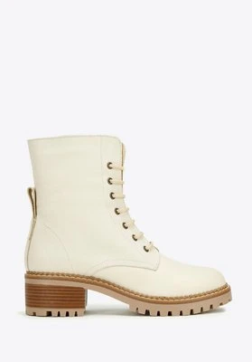 Damskie trapery skórzane klasyczne kremowe Wittchen