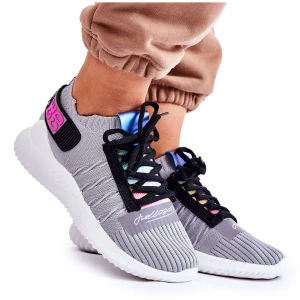 Damskie Wsuwane Sportowe Buty Sneakersy Szare Klayra Inna marka