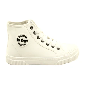 Damskie wysokie tramki białe Lee Cooper LCW-23-44-1607L