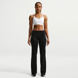 Damskie wywijane spodnie z wysokim stanem Dri-FIT Nike One - Czerń