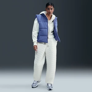 Damskie żakardowe spodnie o kroju oversize z wysokim stanem Nike Sportswear Phoenix Fleece - Biel