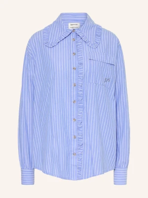 Damson Madder. Bluzka Kendall Z Falbankami blau