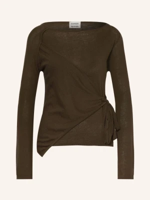 Damson Madder. Sweter Hannie gruen KHAKI