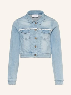 Danamade Kurtka Jeansowa Z Koronką I Cekinami blau