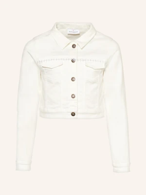 Danamade Kurtka Jeansowa Z Koronką I Cekinami weiss
