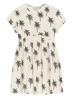 Danamade Sukienka "Dadele" w kolorze kremowo-czarnym rozmiar: 164