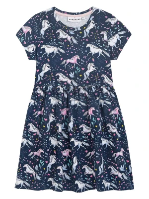 Danamade Sukienka "Dbabette" w kolorze granatowym rozmiar: 140