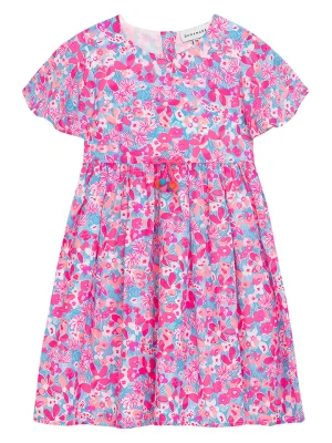 Danamade Sukienka "Djelena" w kolorze miętowo-różowym rozmiar: 128