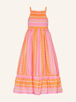 Danamade Sukienka Z Falbanami orange