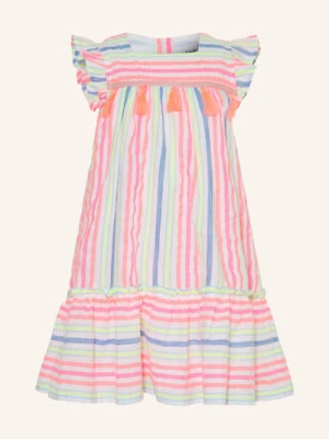 Danamade Sukienka Z Falbanami pink