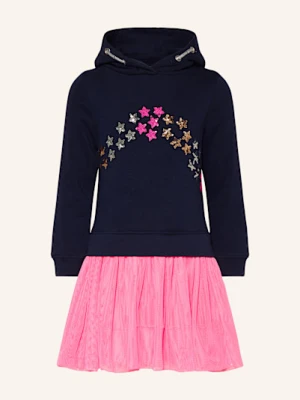 Danamade Sukienka Z Mieszanki Materiałów Z Cekinami blau