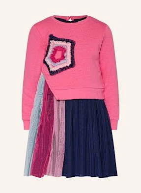 Danamade Zestaw: Sukienka I Bluza Nierozpinana pink