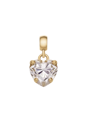 Daniel Wellington DW Charm Heart Crystal 12x6mm Gold/White