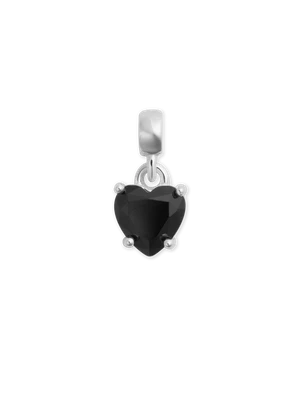 Daniel Wellington DW Charm Heart Crystal 12x6mm Silver/Black