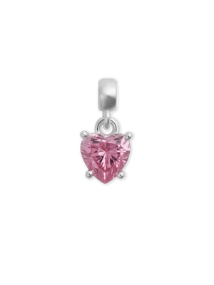 Daniel Wellington DW Charm Heart Crystal 12x6mm Silver/Pink