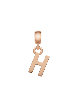 Daniel Wellington DW Charm Letter H Rose Gold