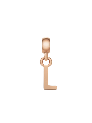 Daniel Wellington DW Charm Letter L Rose Gold