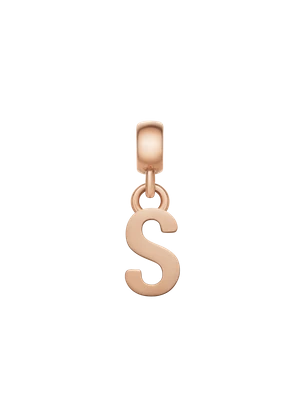 Daniel Wellington DW Charm Letter S Rose Gold