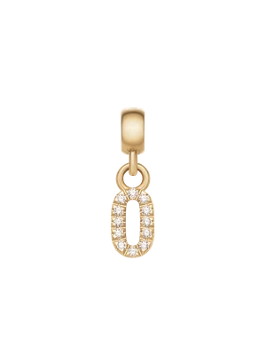 Daniel Wellington DW Charm Number 0 Gold