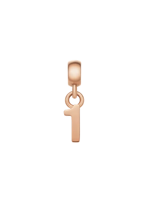 Daniel Wellington DW Charm Number 1 Rose Gold