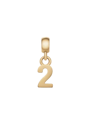 Daniel Wellington DW Charm Number 2 Gold