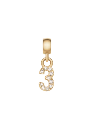 Daniel Wellington DW Charm Number 3 Gold
