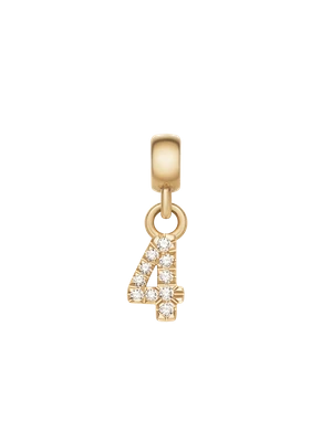 Daniel Wellington DW Charm Number 4 Gold
