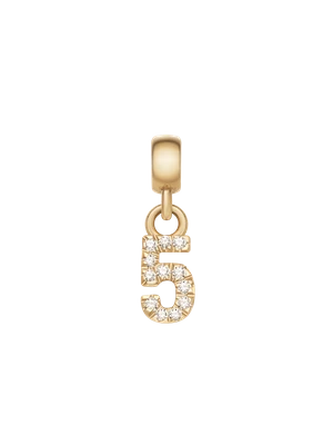 Daniel Wellington DW Charm Number 5 Gold