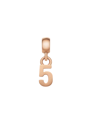Daniel Wellington DW Charm Number 5 Rose Gold