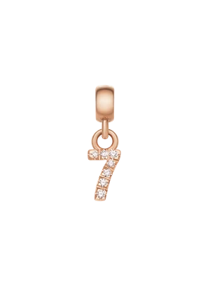 Daniel Wellington DW Charm Number 7 Rose Gold