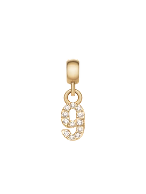 Daniel Wellington DW Charm Number 9 Gold