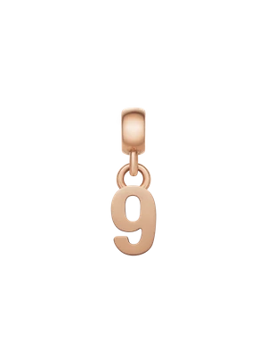Daniel Wellington DW Charm Number 9 Rose Gold