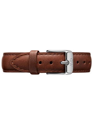 Daniel Wellington DW Strap Leather St Mawes Silver