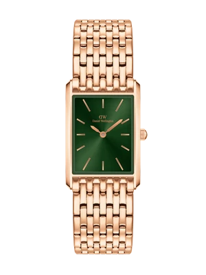 Daniel Wellington DW Watch Bound 9-Link Emerald Sunray Rose Gold