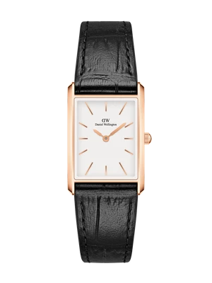 Daniel Wellington DW Watch Bound Black Crocodile Rose Gold