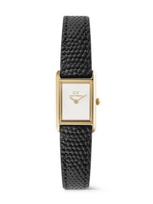 Daniel Wellington DW Watch Bound Mini Black Lizard Gold