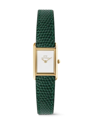 Daniel Wellington DW Watch Bound Mini Green Lizard Gold